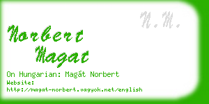 norbert magat business card